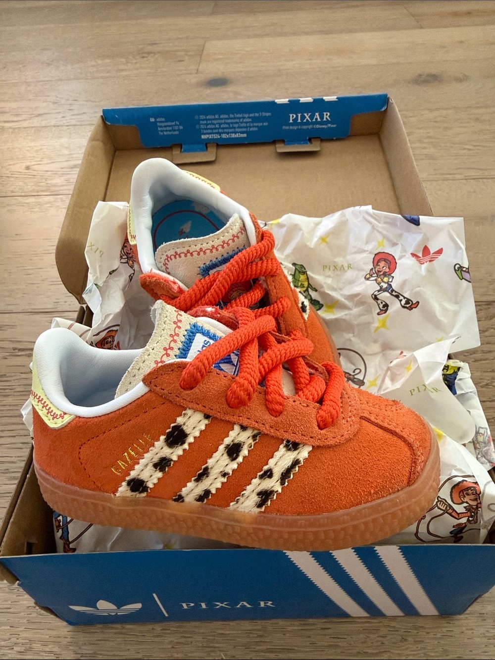 ADIDAS  X TOY STORY JESSIE GAZELLE TODDLER SHOES SIZE 5.5